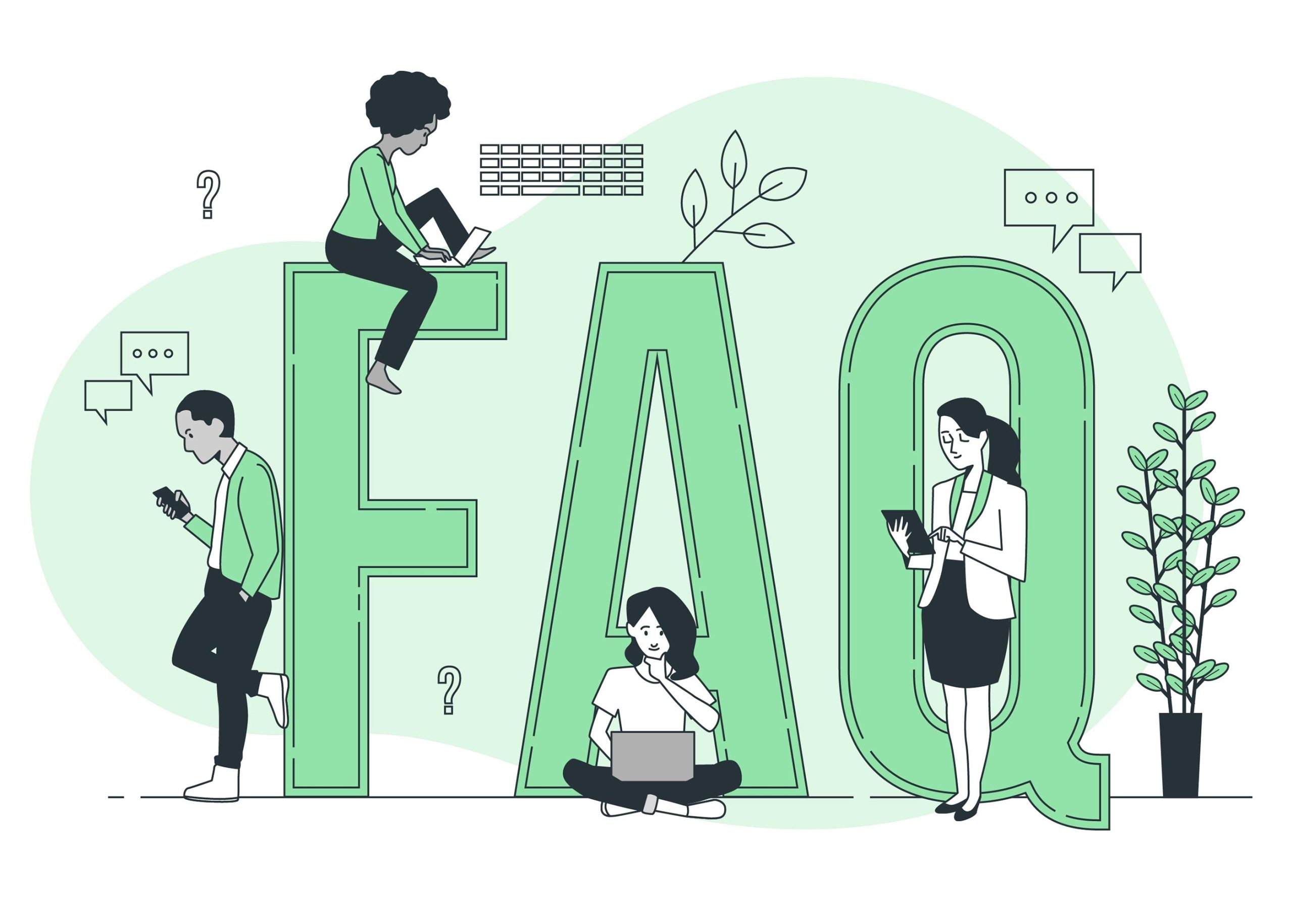 Illustration Häufig gestellte Fragen